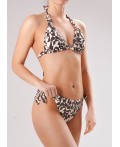 CLE SS114к Костюм купальный жен., молочный/т.коричневый