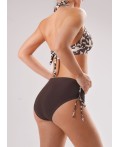 CLE SS115к Костюм купальный жен., молочный/т.коричневый