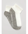 CLE Носки дет.С1675 12-14,14-16 азарт мал, белый/меланж серый
