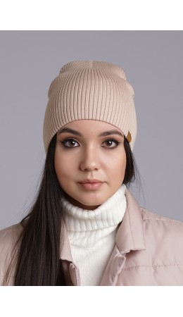 CLE Шапка 423598/1вн, меланж св.бежевый