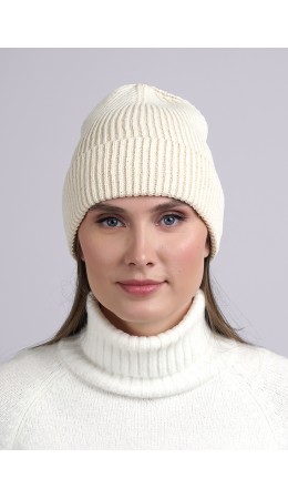 CLE Шапка 444158аш, св.бежевый/молочный