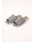 CLE SW26-1238O Пантолеты жен. домаш. Сиеста, молочный/т.серый