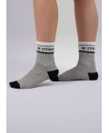 CLE Носки дет.С1436 20-22,22 fashion база хл+эл, меланж серый