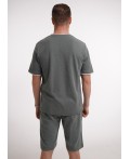 CLE футболка муж. 562556/18шан, зелёный/т.серый
