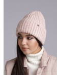 CLE Шапка 433865ап флис, св.розовый/розовый металлик