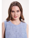 CLE Блузка жен. 263321/217пк, джинсовый