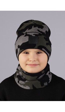 CLE Шапка дет. 544056вн, т.серый/синий