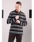 CLE Джемпер муж. 462766/07кнт, т.коричневый/серый
