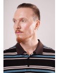 CLE Джемпер муж. 462766/07кнт, т.коричневый/серый