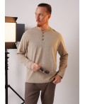 CLE Джемпер муж. 462771/07ктд, бежевый/св.коричневый