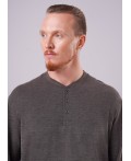 CLE Джемпер муж. 462771/07ктд, хаки/т.коричневый