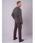 CLE Джемпер муж. 462771/07ктд, хаки/т.коричневый