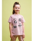 CLE Пижама дев. 909495кд_п, розовый/чёрный