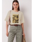 CLE Футболка жен. 367292кдт_п, св.бежевый