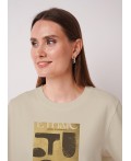 CLE Футболка жен. 367292кдт_п, св.бежевый