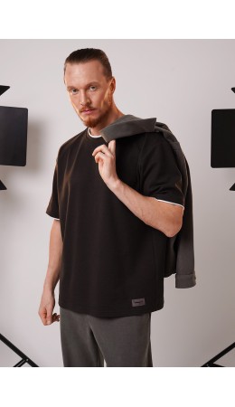 CLE Футболка муж. 462758/07сд, т.коричневый