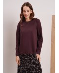 CLE Фуфайка жен. 367316кэ, т.коричневый