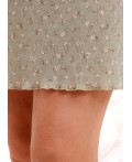 CLE LS16-1244 Сорочка ночн. жен. Коттедж, св.хаки/молочный