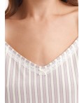 CLE LS16-1244/2 Сорочка ночн. жен. Коттедж, св.розовый/молочный