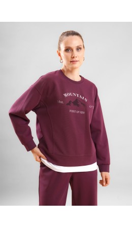CLE LSW16-100 Джемпер жен. Долина, т.бордовый