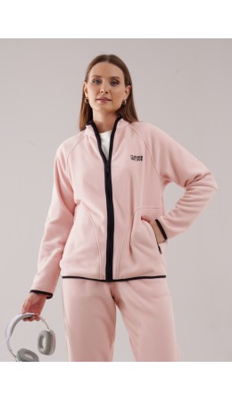 CLE LJ16-103 Куртка жен. Флис ОЗ26, розовый
