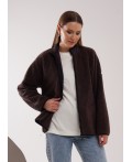 CLE LJ16-103/3 Куртка жен. Флис ОЗ26, т.коричневый