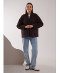 CLE LJ16-103/3 Куртка жен. Флис ОЗ26, т.коричневый