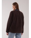 CLE LJ16-103/3 Куртка жен. Флис ОЗ26, т.коричневый
