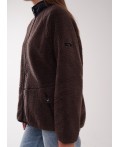 CLE LJ16-103/3 Куртка жен. Флис ОЗ26, т.коричневый