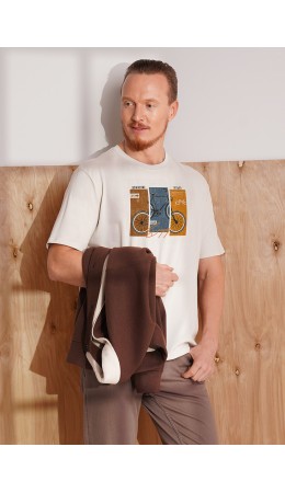 CLE Футболка муж. 462589/03кд_п1, св.бежевый