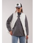 CLE LJ16-103/1 Куртка жен. Флис ОЗ26, серый