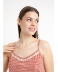 CLE LSET26-1232 Пижама жен. Марокко, молочный/коричневый