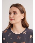 CLE LP16-1249/1 Набор одежды жен. Котофей, т.серый/бежевый