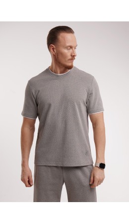 CLE футболка муж. 562556/18шан, св.бежевый/т.коричневый