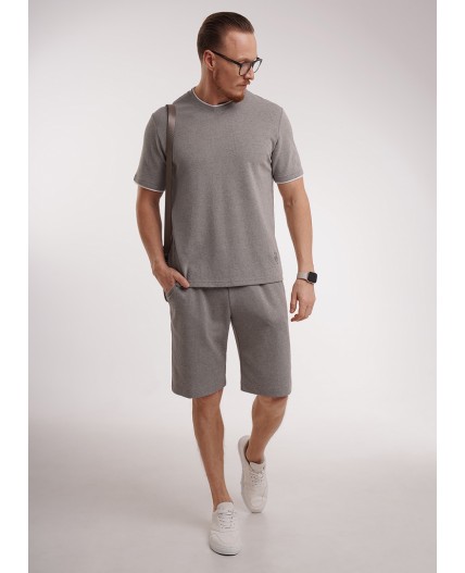 CLE футболка муж. 562556/18шан, св.бежевый/т.коричневый