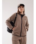 CLE LJ16-103 Куртка жен. Флис ОЗ26, кофейный