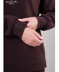 CLE LSW16-106 Джемпер жен. Футер тёплый ОЗ26, т.коричневый
