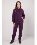 CLE LTR16-106 Брюки жен. Футер тёплый ОЗ26, т.фиолетовый
