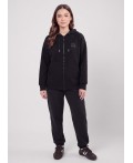 CLE LTR16-106 Брюки жен. Футер тёплый ОЗ26, чёрный