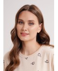 CLE LDR16-1249/1 Платье жен. Котофей, меланж св.бежевый/т.серый