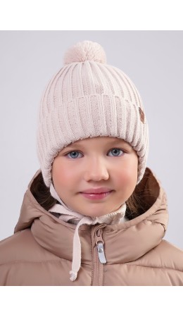 CLE Шапка дет. 463699ап флис, бежевый