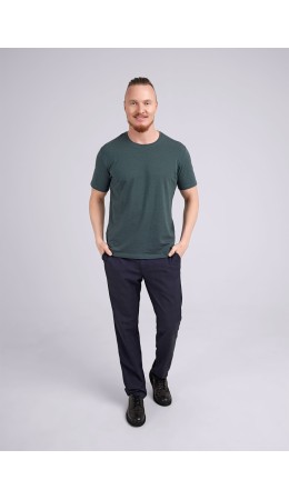 CLE фуфайка муж. 600309/1гн, зелёный/джинсовый