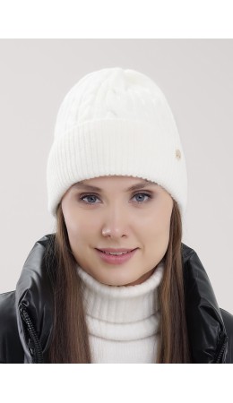CLE Шапка 454424фэш флис, молочный