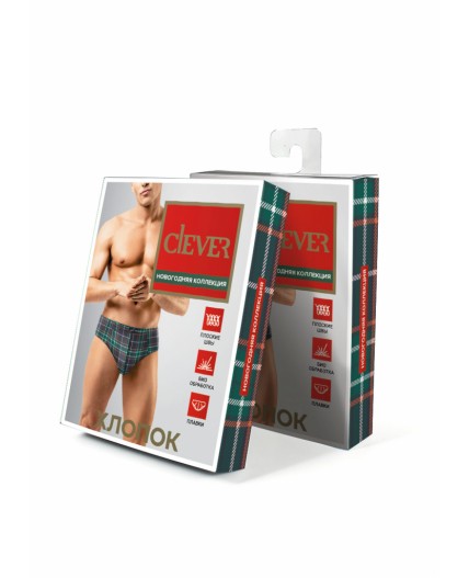 CLE MC461111 Трусы муж., чёрный/т.оранжевый