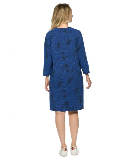 Платье женское Темно-синий(54)