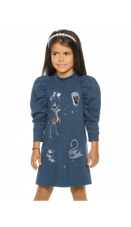 Платье для девочек Темно-синий(54)