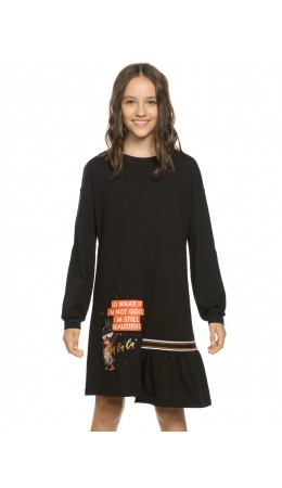 Платье для девочек Черный(49)