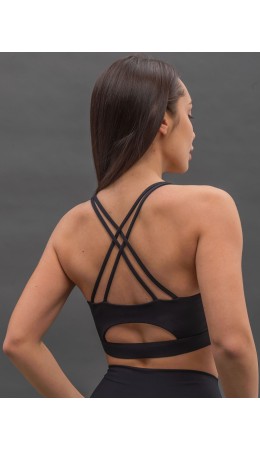 Майка (модель 'топ') спортивная женская Черный(49)