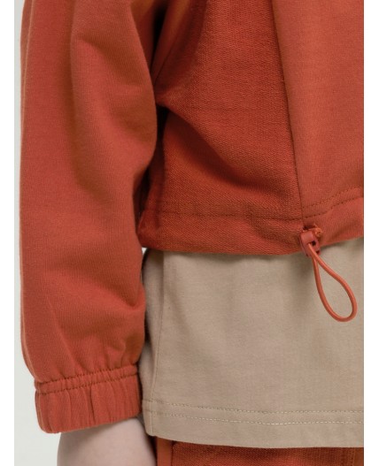 Толстовка для девочек Терракотовый(44)