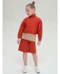 Толстовка для девочек Терракотовый(44)